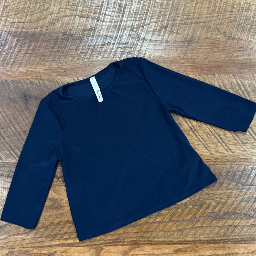 Classic NAVY Kids Long Sleeve Shirt NEW
